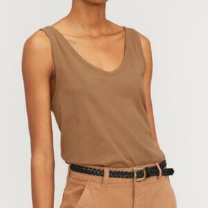 Everlane Tan Light Brown Air Cami Tank Top, Size Large